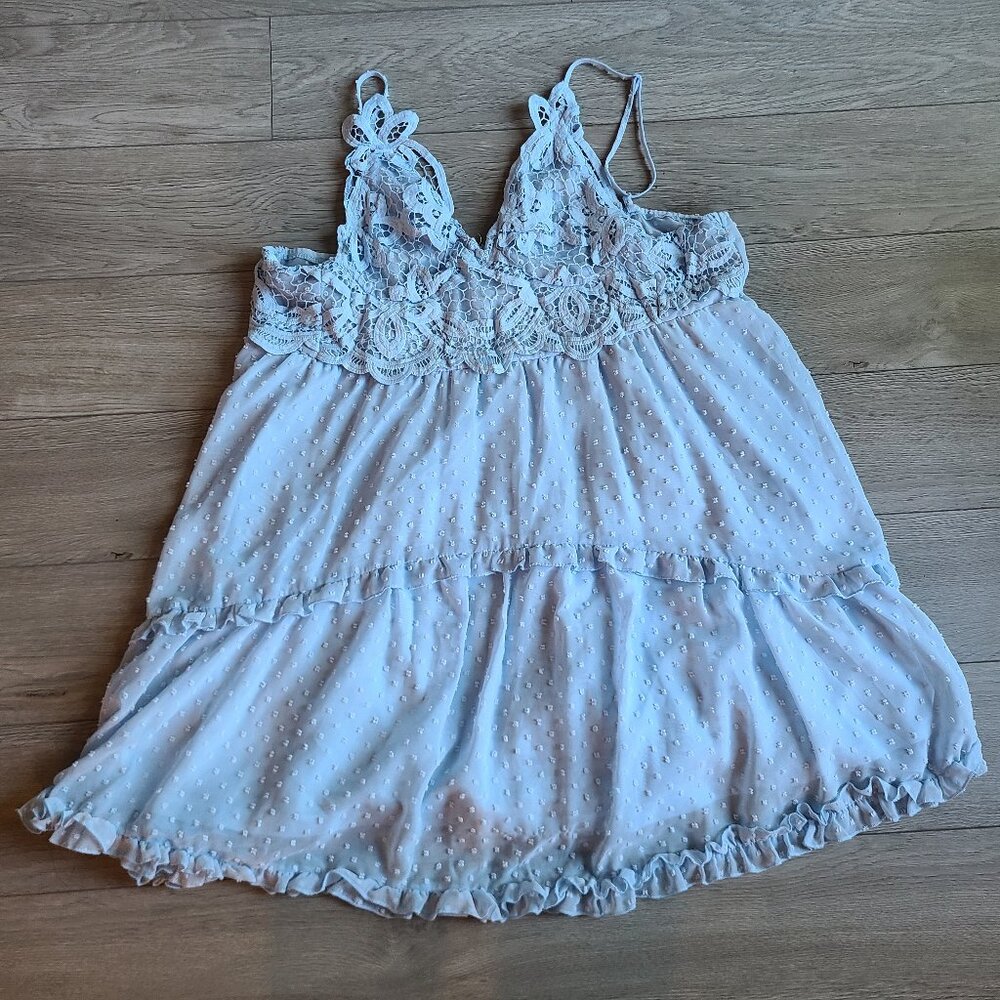Powder Blue Dress Plus Size 4X